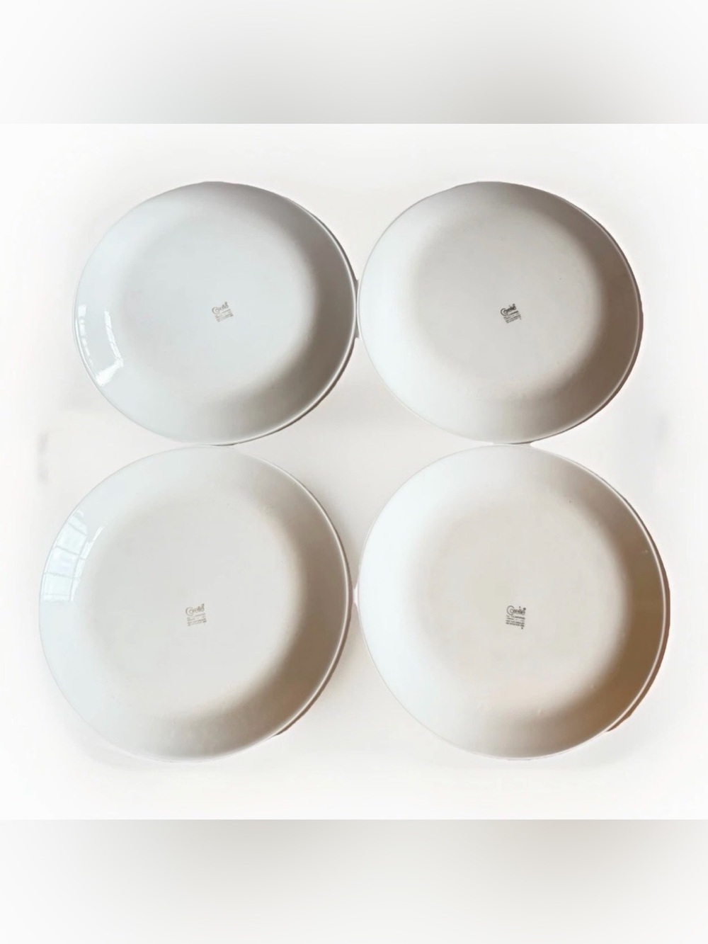 Vintage Corelle Corning Strawberry Sundae Dinner Plates 10.25” Set Of 4 - Picture 2 of 5